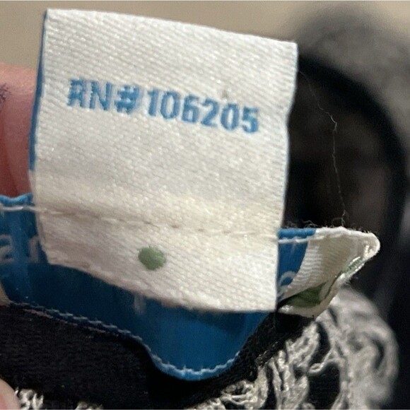 SUNDANCE Palace Shift Midi Dress Black Bell Sleeve Embroidered Scallop Hem Small - Picture 14 of 14